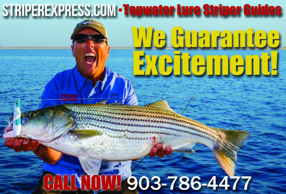 Striper Reports by Guide Chris Carey Lake Texoma Fishing Report