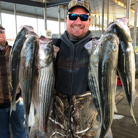 StriperFishingLakeTexoma-GuideChrisCarey Winter Striper Fishing Lake Texoma